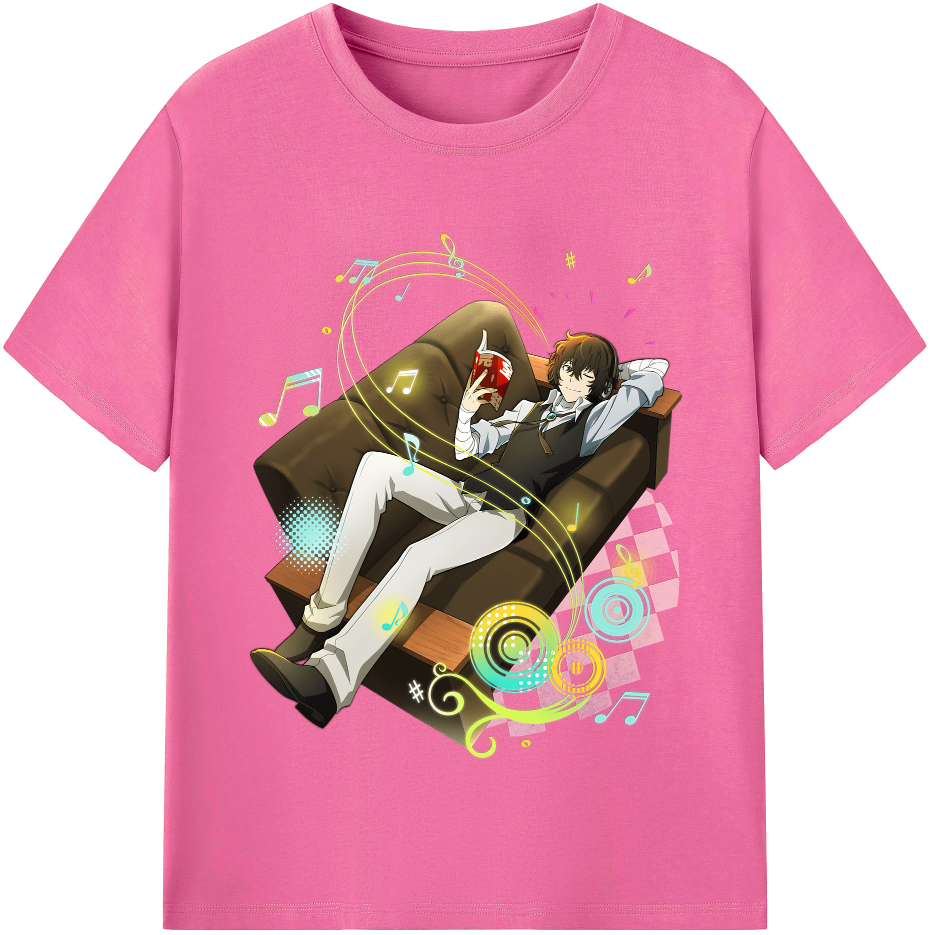 （画像用） 文豪ストレイドッグス Bungo Stray Dogs レディースカジュアルプリントTシャツ（綿100％）
